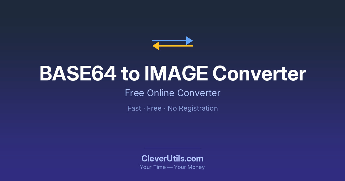 Base64 to Image Converter — CleverUtils.com