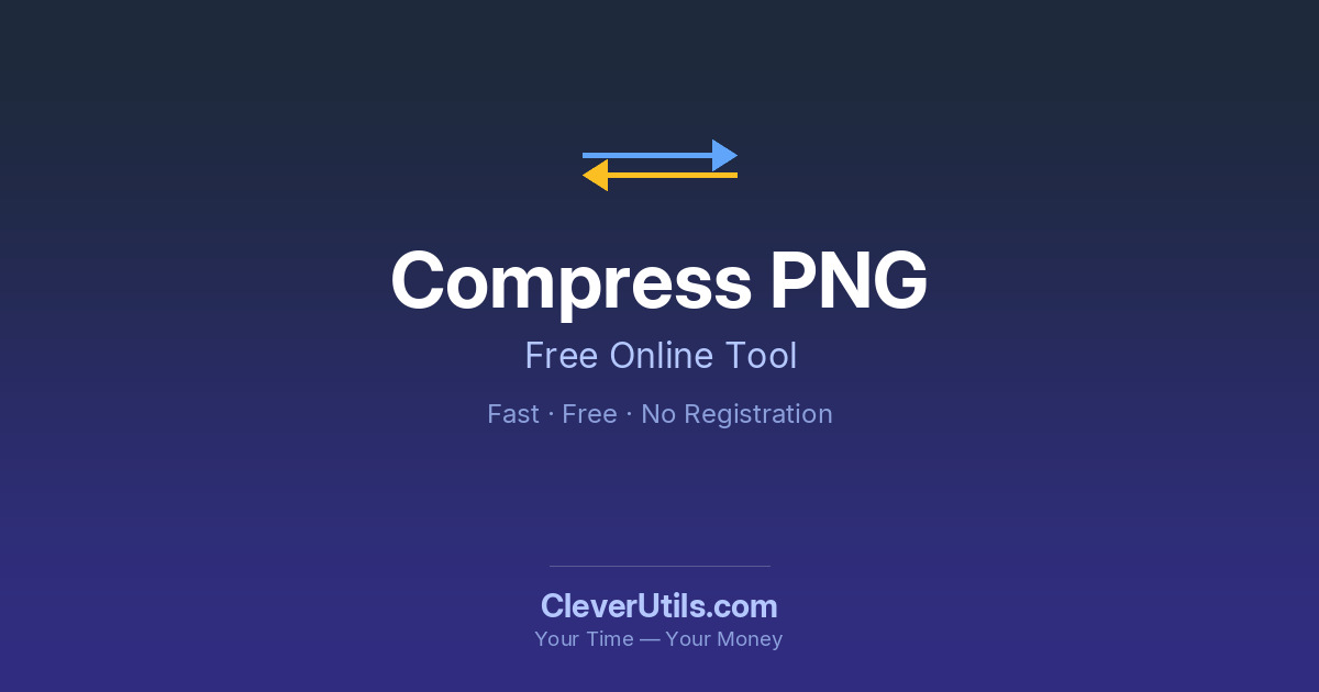 Compress PNG Online — Reduce PNG File Size Free - CleverUtils.com