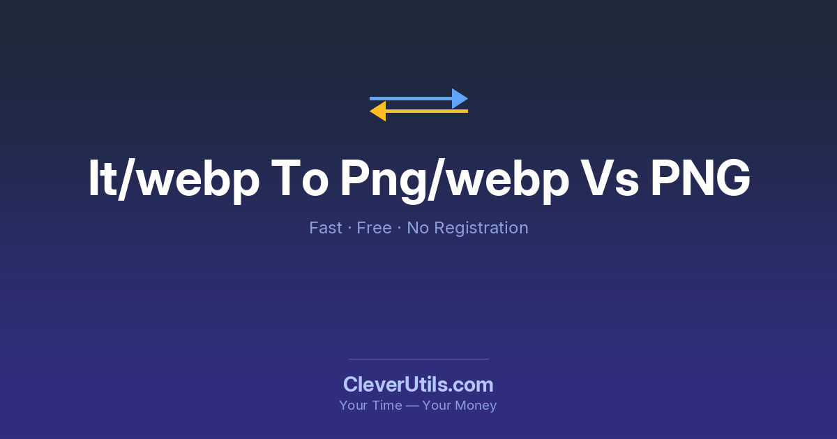 WebP vs PNG: Trasparenza, Qualità e Dimensioni del File a Confronto ...