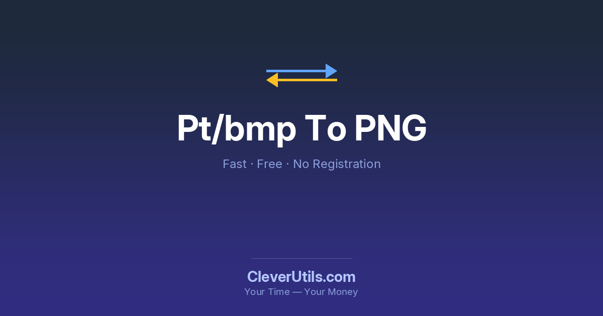 Conversor de BMP para PNG — Grátis online | CleverUtils — Free ...