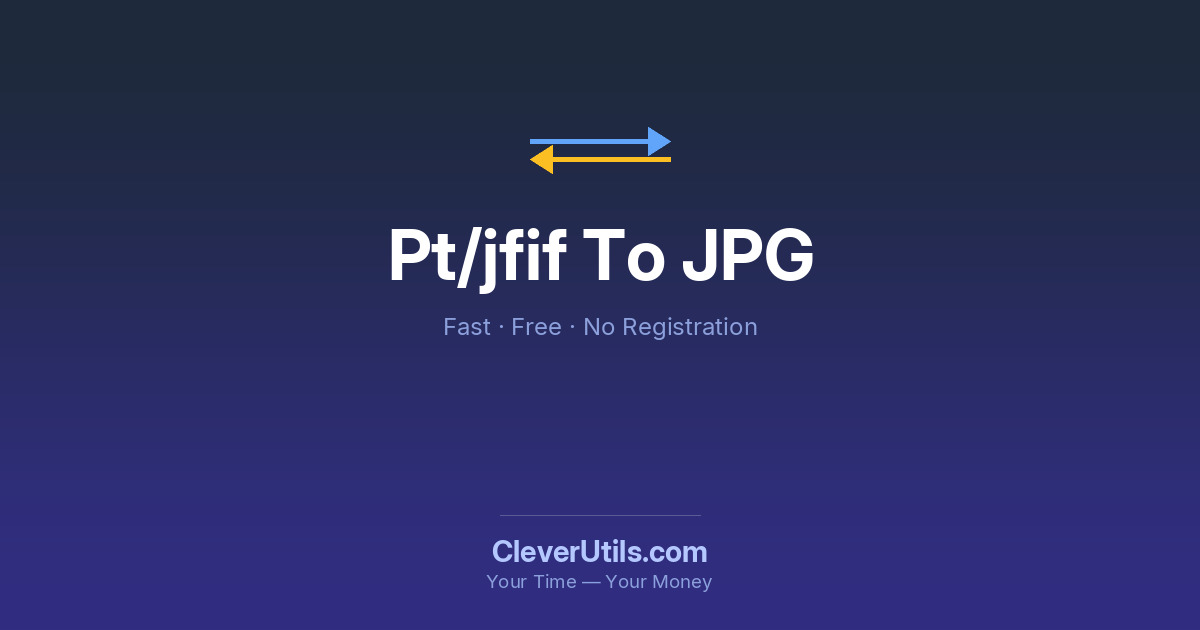 Conversor de JFIF para JPG — Grátis online | CleverUtils — Free ...