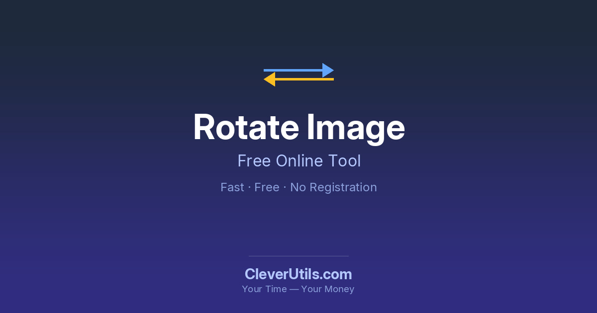 Rotate Image Online Free — CleverUtils.com