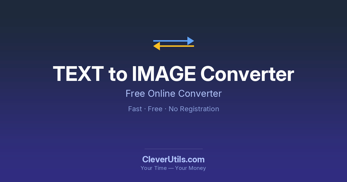 Text to Image Generator — CleverUtils.com