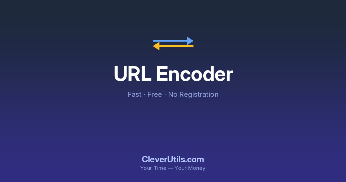 URL Encoder / Decoder Online — CleverUtils.com